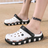 Sandalias ligeras con agujeros sencillos para playa de verano para hombre